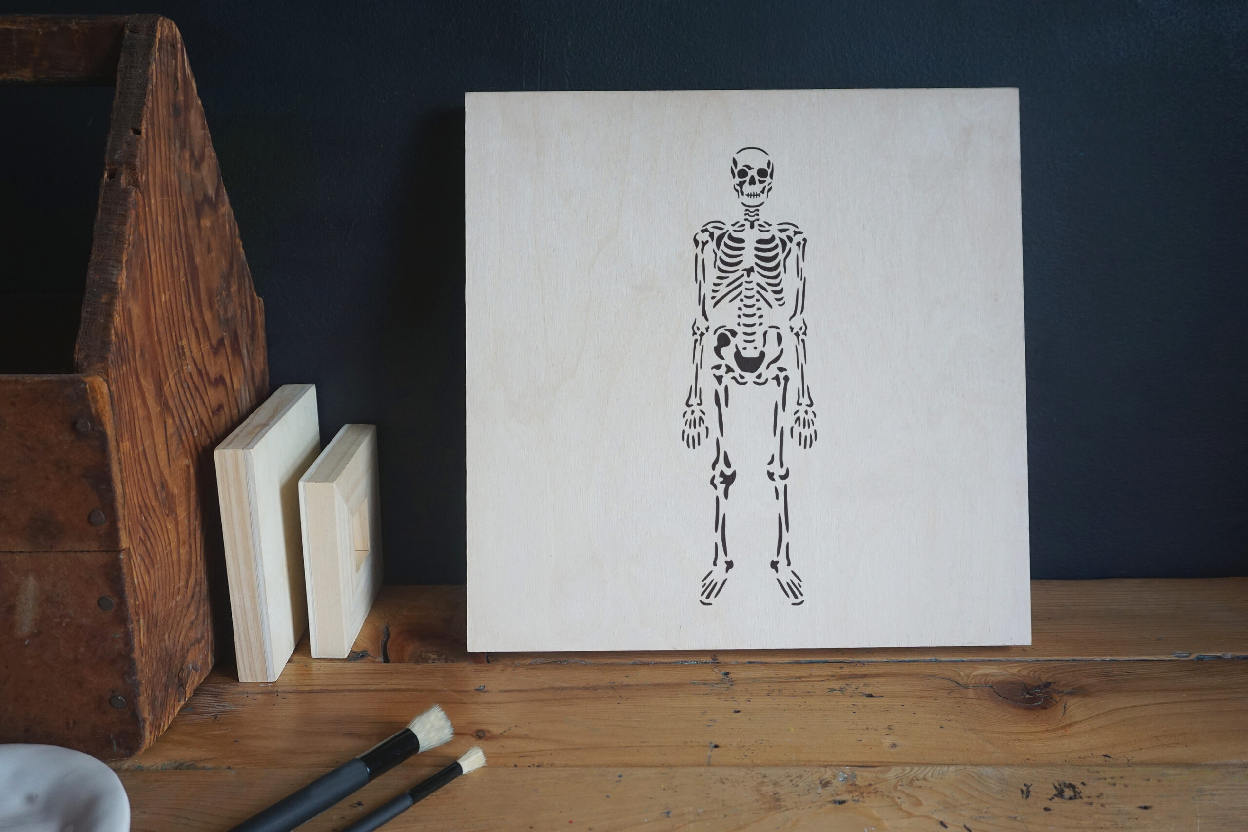 Skeleton Stencil Applied