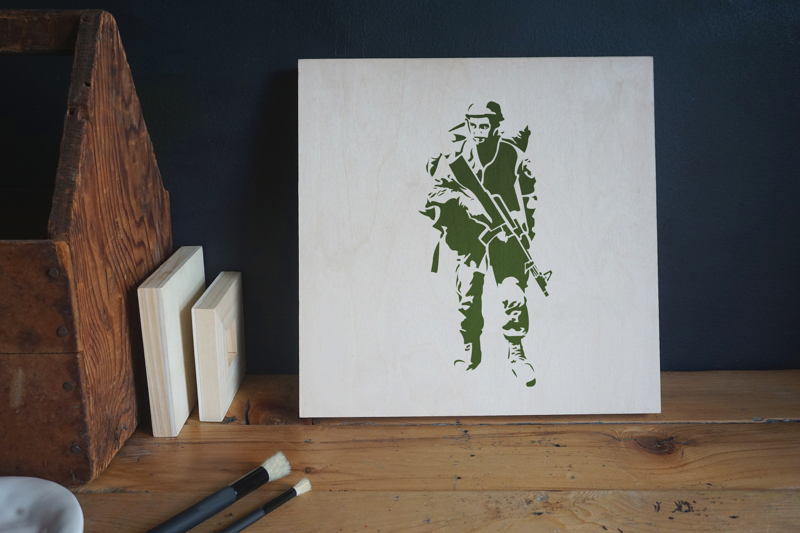 Trooper Stencil Applied