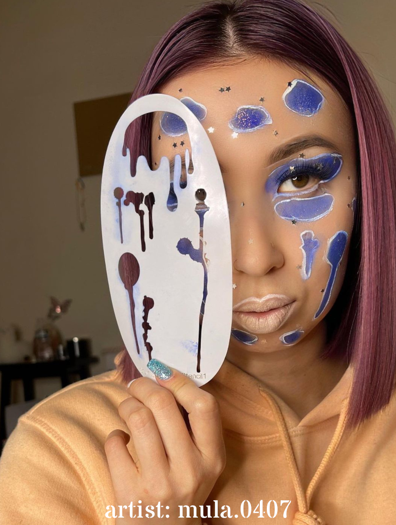 Graffiti Drips Makeup Stencil